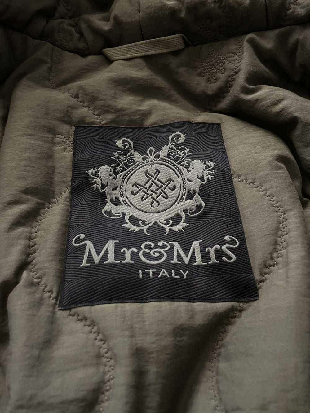 Mr & Mrs Italy Army Green Hooded Fur Parka - image 3