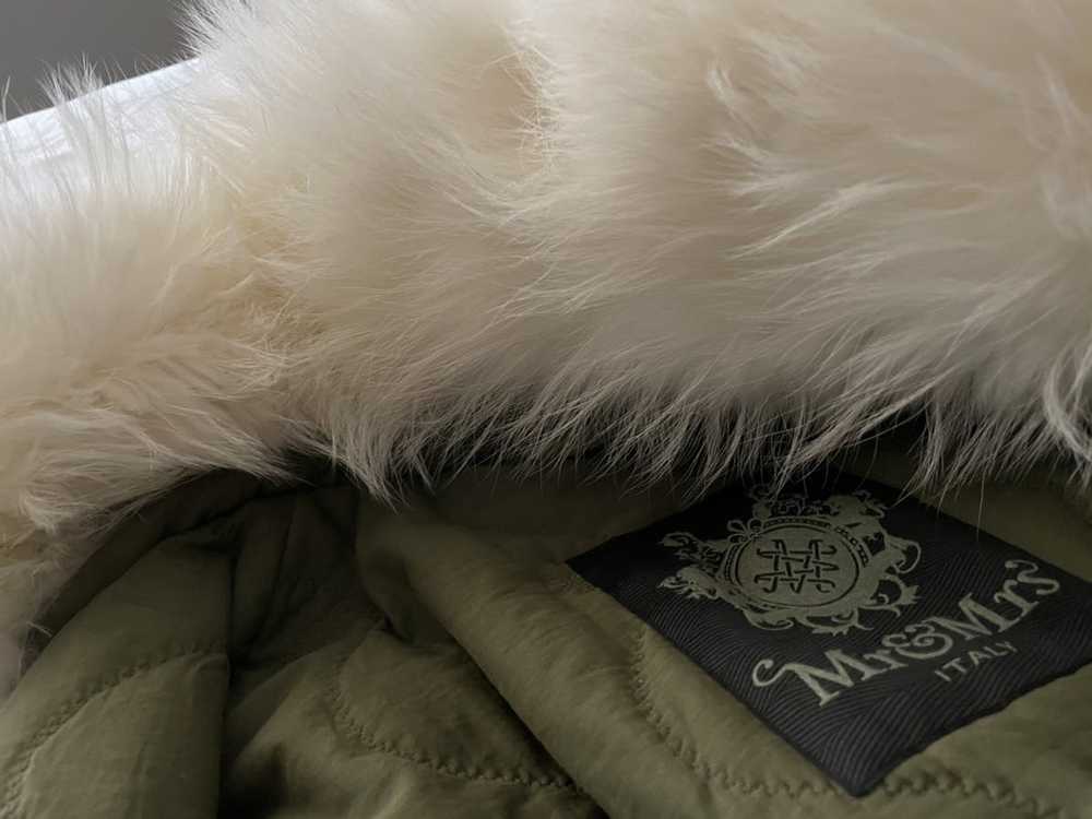 Mr & Mrs Italy Army Green Hooded Fur Parka - image 4