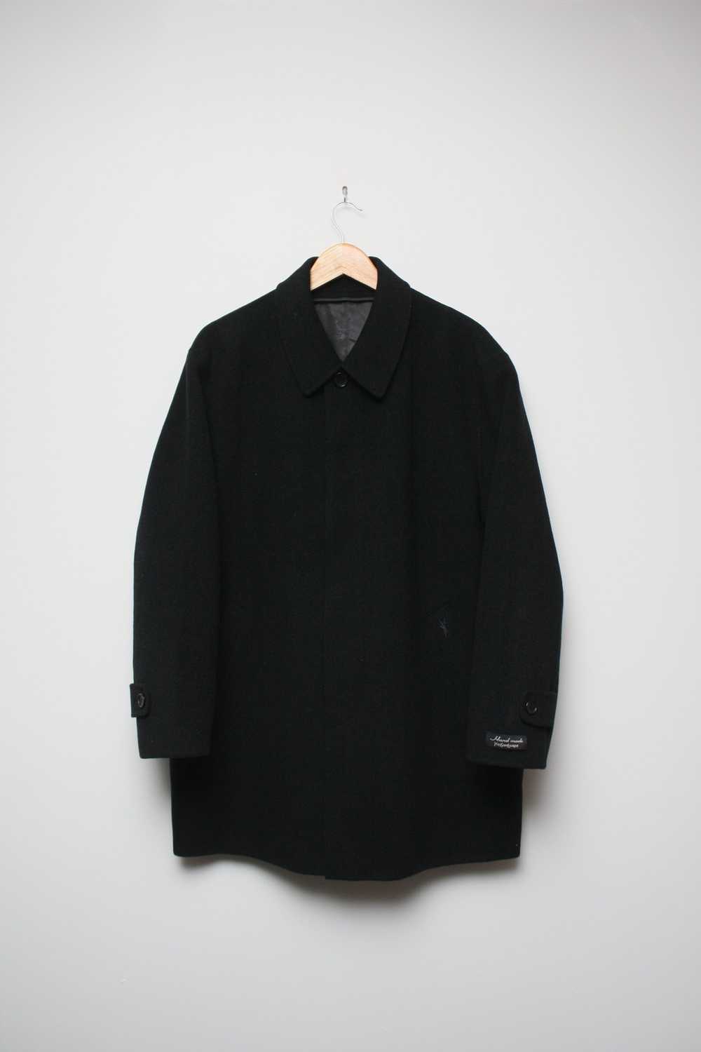 Yves Saint Laurent Yves Saint Laurent Black Wool Coat Jacket