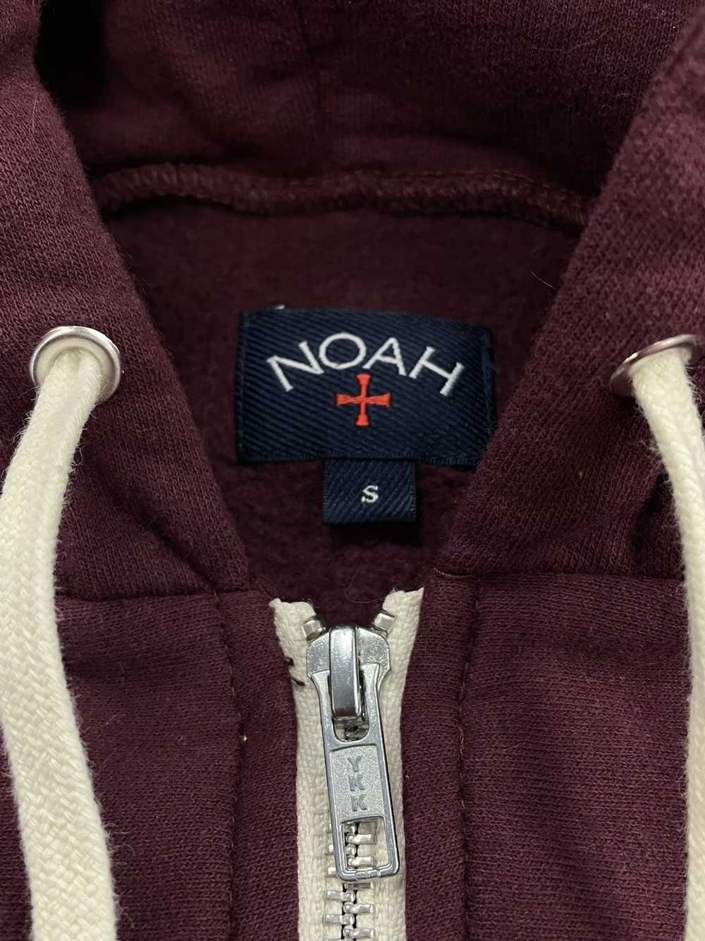 Noah Noah Zip Hoodie Maroon - image 4