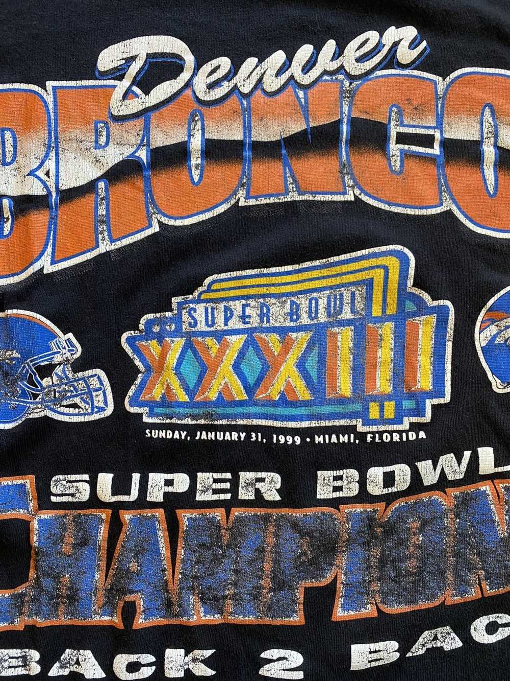 Vintage Vintage Denver Broncos Super Bowl T-Shirt - image 2