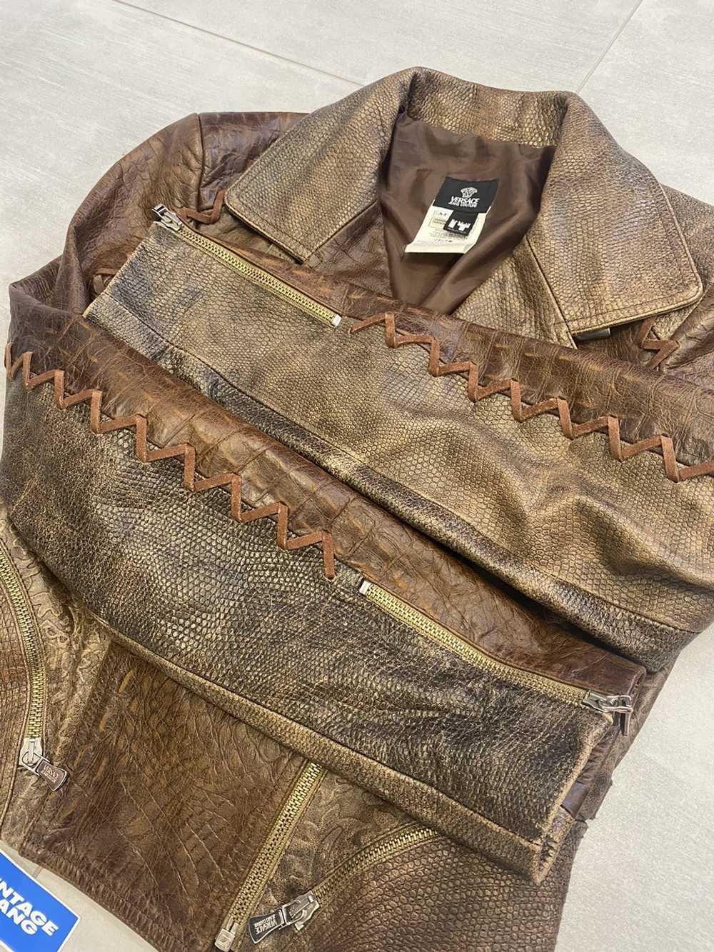 Genuine Leather Biker Jacket  Men's Crocodile & Snake Embossed Leather –  Sol Hermosa Inc.