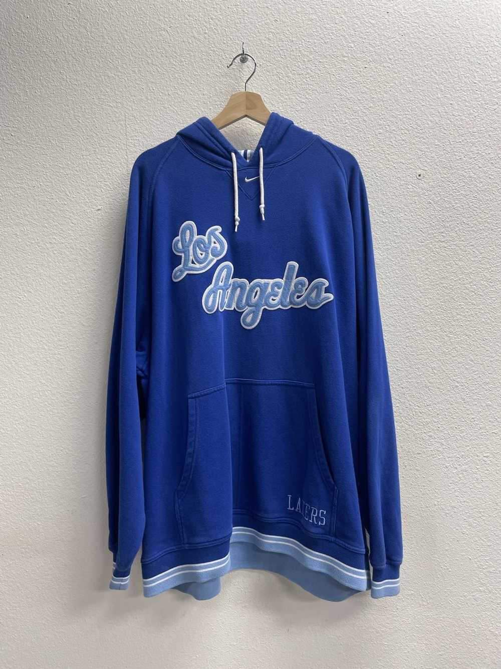 Vintage Vintage Nike LA Lakers Center Check Hoodie - image 1