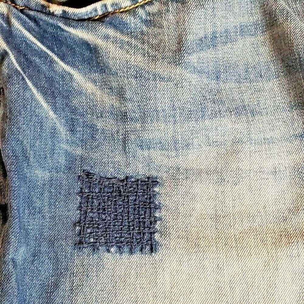 Akoo AKOO Men's Distressed Faded Denim Jeans Sz 3… - image 10