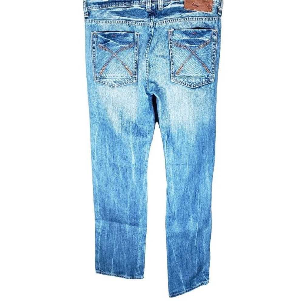 Akoo AKOO Men's Distressed Faded Denim Jeans Sz 3… - image 2