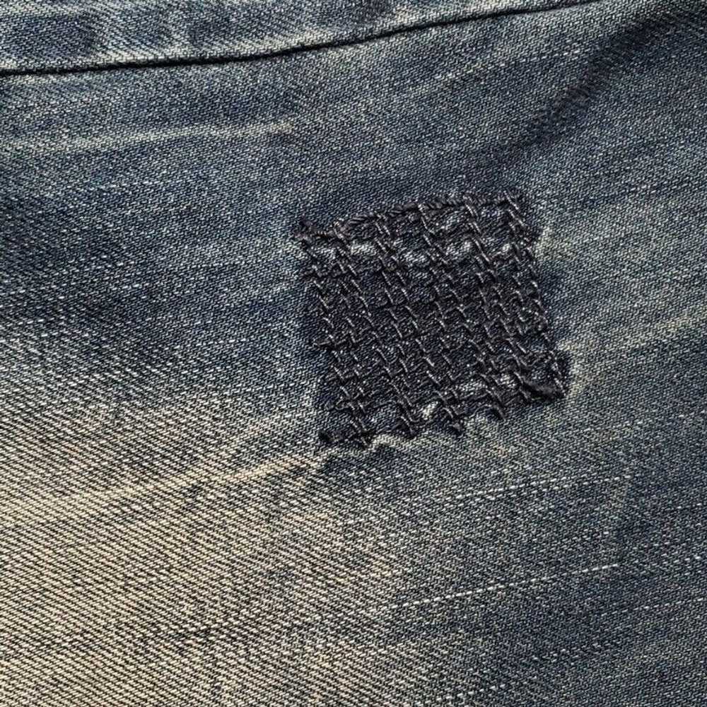 Akoo AKOO Men's Distressed Faded Denim Jeans Sz 3… - image 9