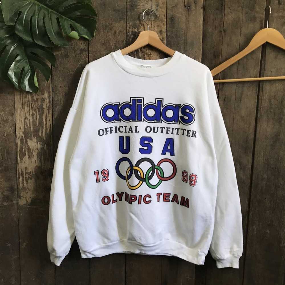 Adidas × Vintage Vintage Adidas Olympic 1988 Crew… - image 1