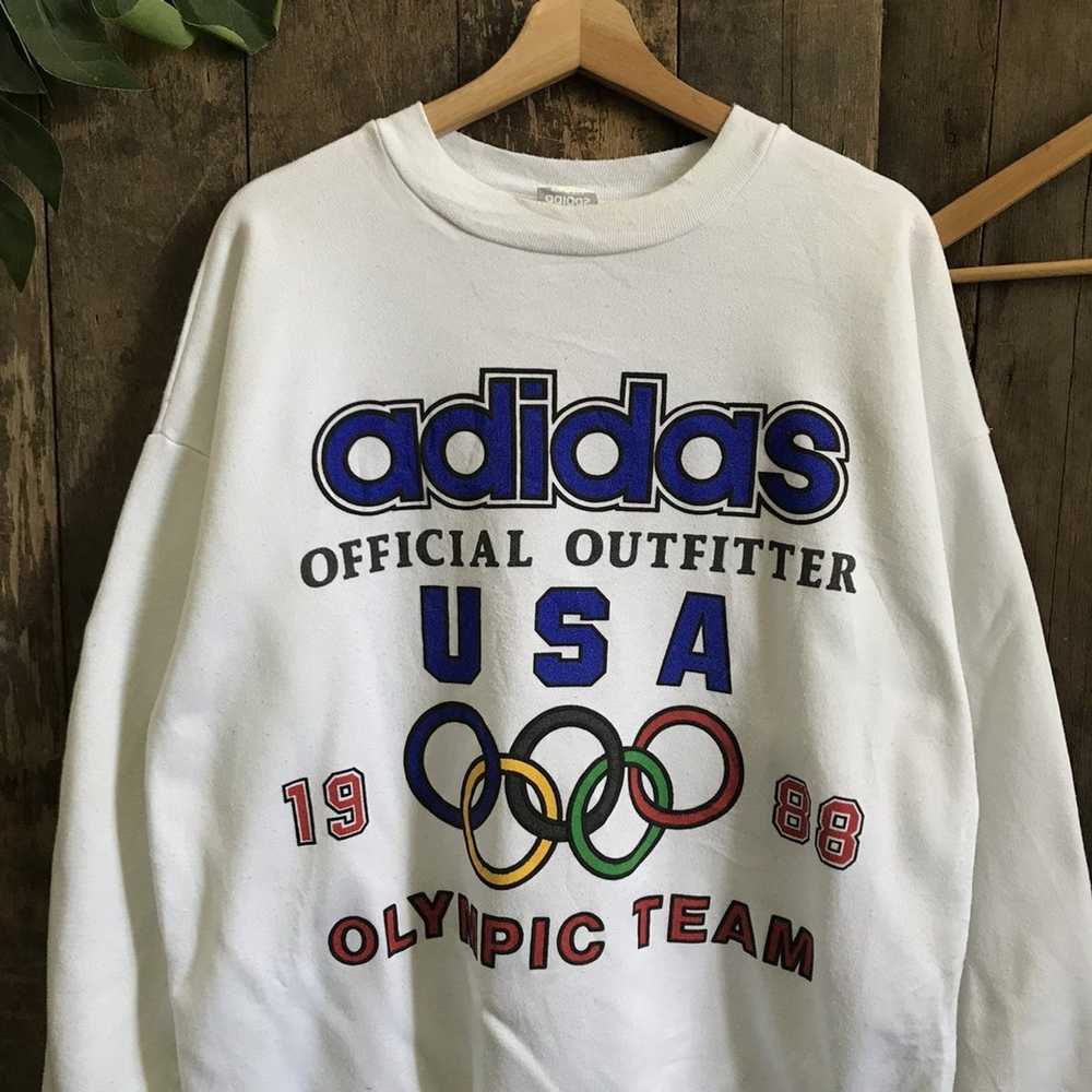 Adidas × Vintage Vintage Adidas Olympic 1988 Crew… - image 3