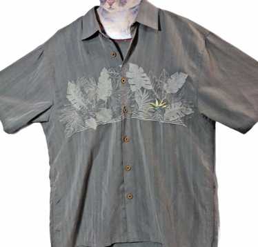 Other Vtg BAMBOO CAY Mens Embroider Floral Palm C… - image 1