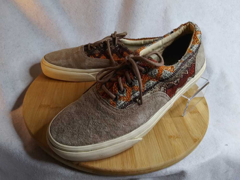 Vans Vans Men 9 Athletic Aztec Canvas Gray Suede … - image 1