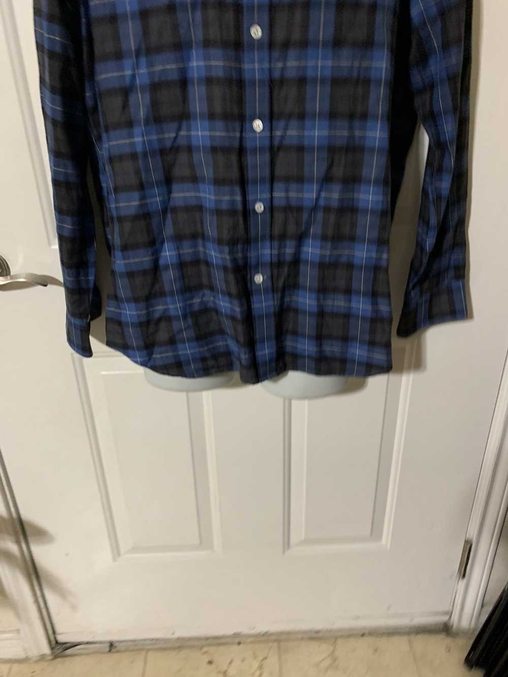 Todd Snyder Plaid Flannel Spread Collar shirt 16-… - image 3