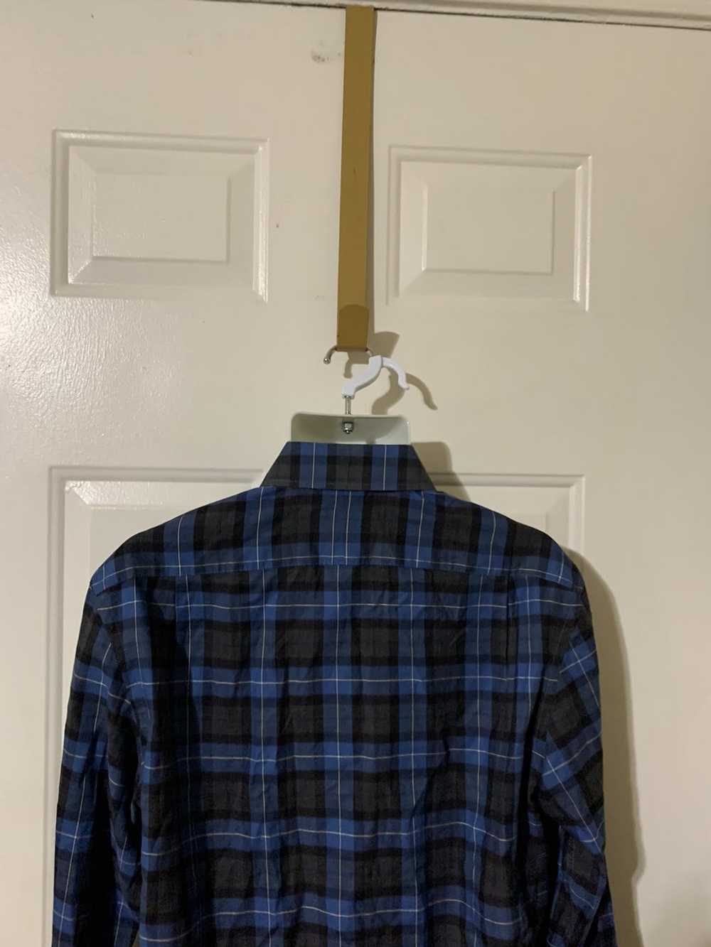 Todd Snyder Plaid Flannel Spread Collar shirt 16-… - image 5