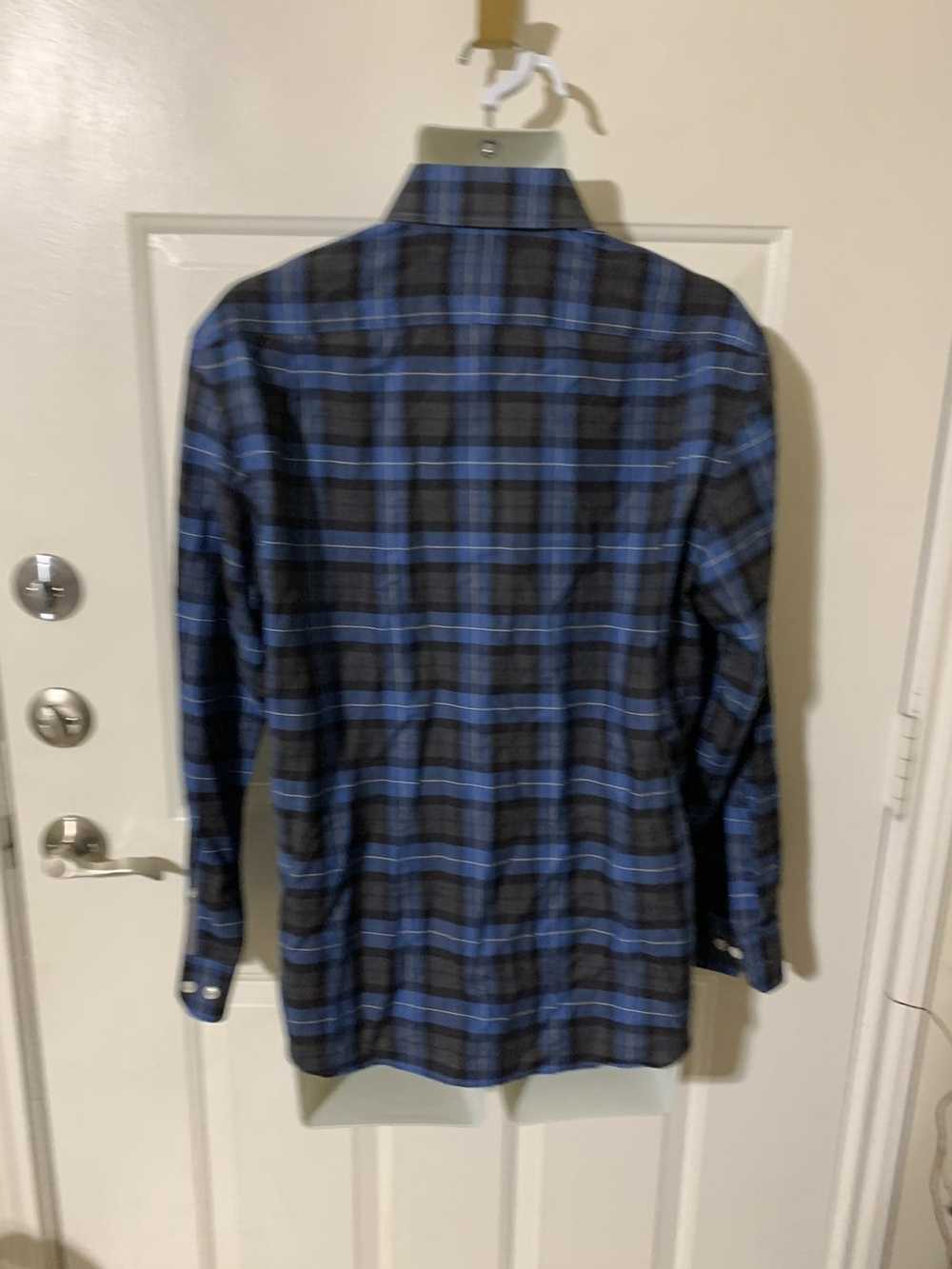 Todd Snyder Plaid Flannel Spread Collar shirt 16-… - image 6