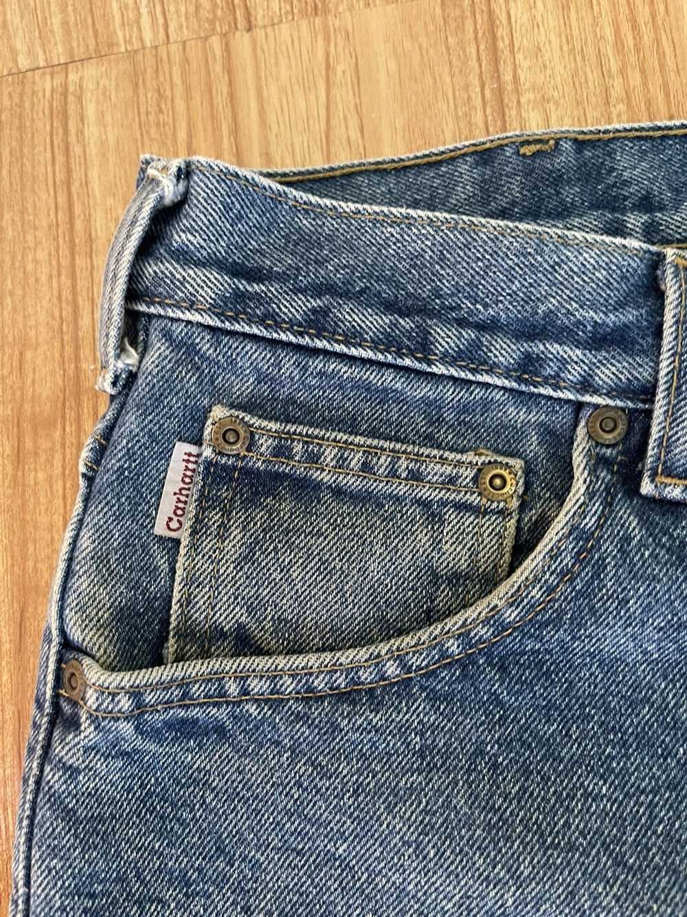 Carhartt × Streetwear Carhartt blue denim pants - image 4