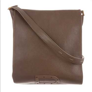 Sold at Auction: Delvaux Tempête MM cognac color calf leather handbag