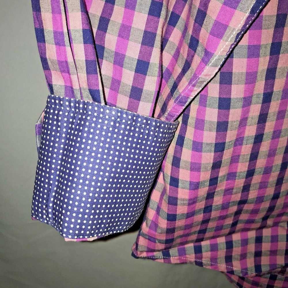 Tallia Tallia Button Shirt Flip Cuffs Mens XL 17 … - image 5