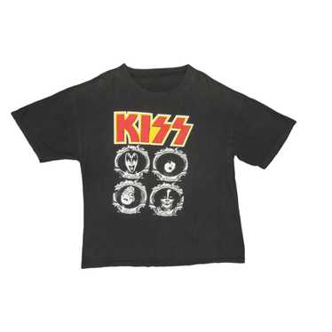 KISS Custom 1974 Paul Stanley Bandit Makeup Group Photo Tour Shirt -  ReproTees - The Home of Vintage Retro and Custom T-Shirts!