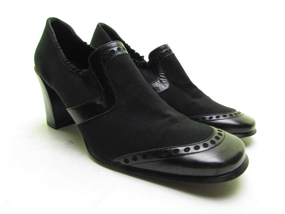 Bruno Magli Made In Italy 90s square toe booties … - image 7
