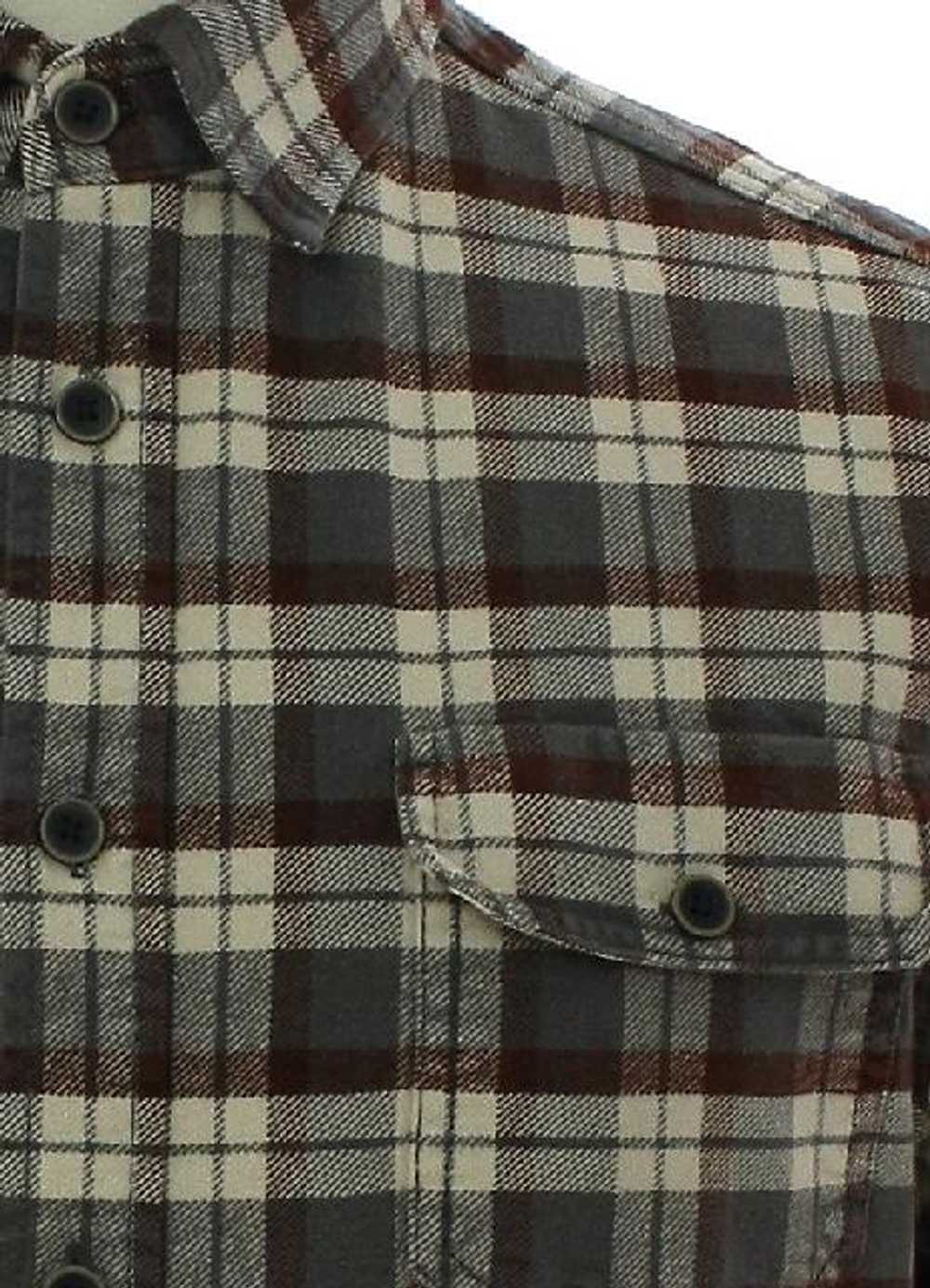 1990's Jachs Mens Heavy Cotton Flannel Shirt - image 2