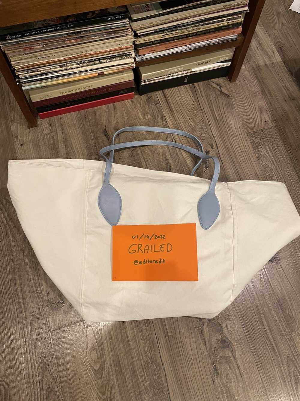 Jacquemus neutral le sac cotton canvas tote bag - image 5