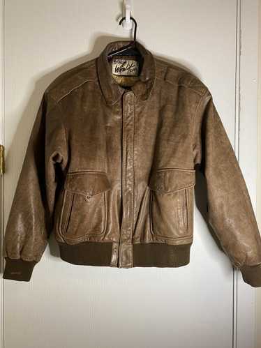 Leather Jacket × Vintage Vintage Winlit brown leat