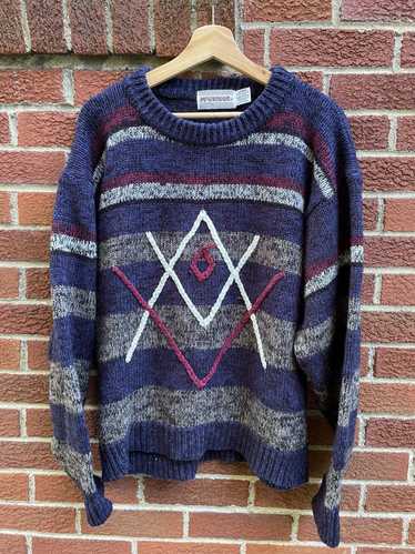 Mcgregor McGregor Sweater Blue Textured Valley & … - image 1