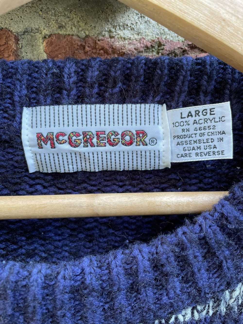 Mcgregor McGregor Sweater Blue Textured Valley & … - image 2
