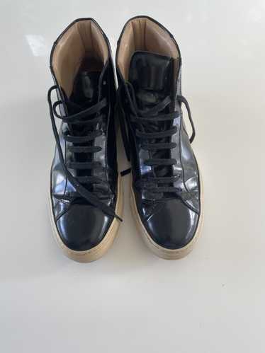 Common Projects Hi top pattent leather sneakers