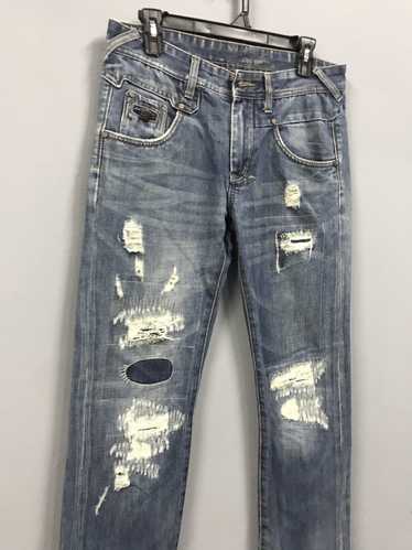 Distressed Denim × Japanese Brand Distressed Deni… - image 1