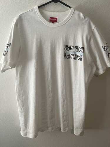 格安100%新品Supreme Stack Tee L Tシャツ/カットソー(半袖/袖なし)