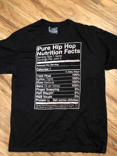 Streetwear Hip Hop Nutrition Facts T-shirt
