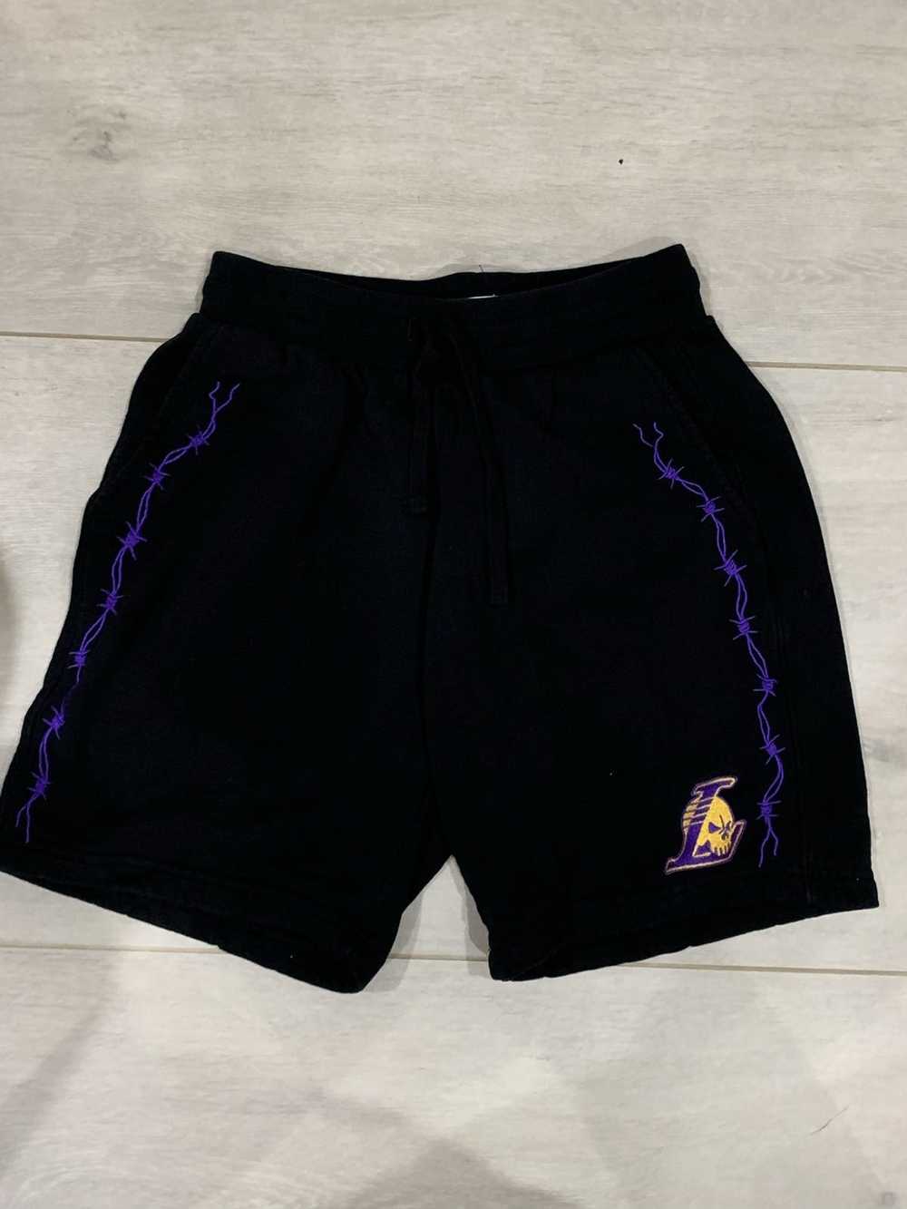 Warren Lotas Warren Lotas LA Lakers Sweatshorts - image 1