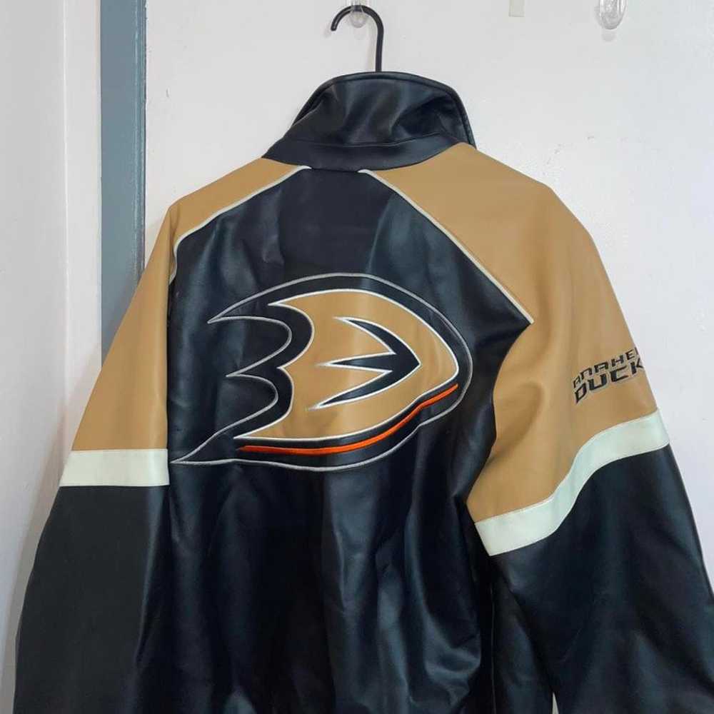 NHL NHL Anaheim Ducks Vegan Leather Bomber Jacket - image 2