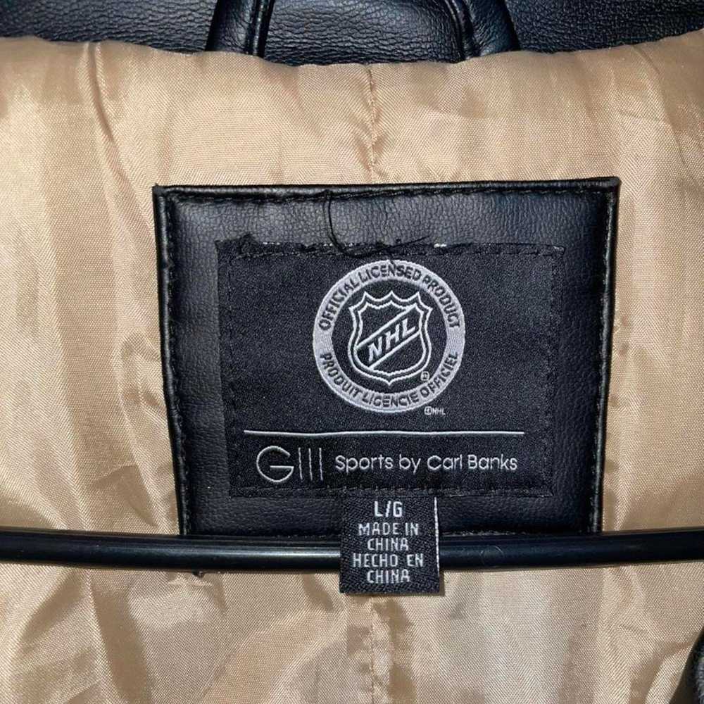 NHL NHL Anaheim Ducks Vegan Leather Bomber Jacket - image 3