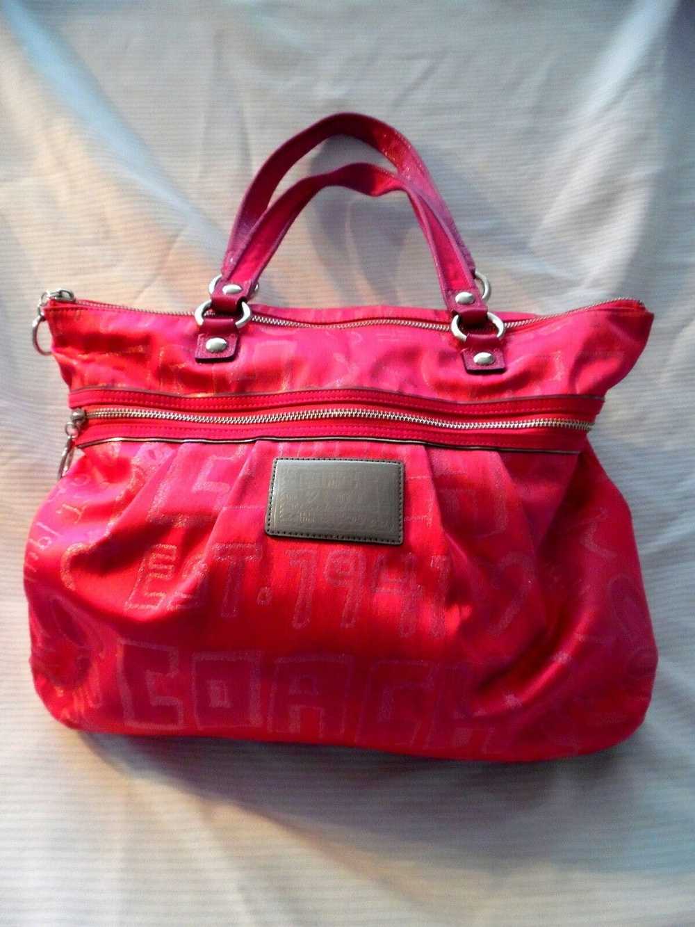 Coach Coach Poppy Storypatch Pink Glam Tote 15301 - image 1