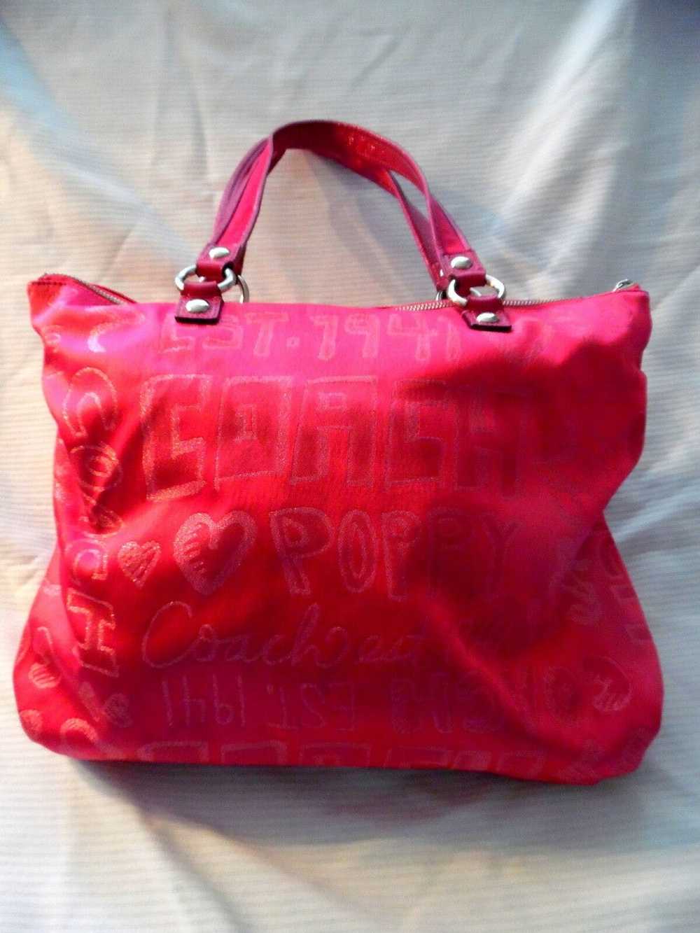 Coach Coach Poppy Storypatch Pink Glam Tote 15301 - image 5