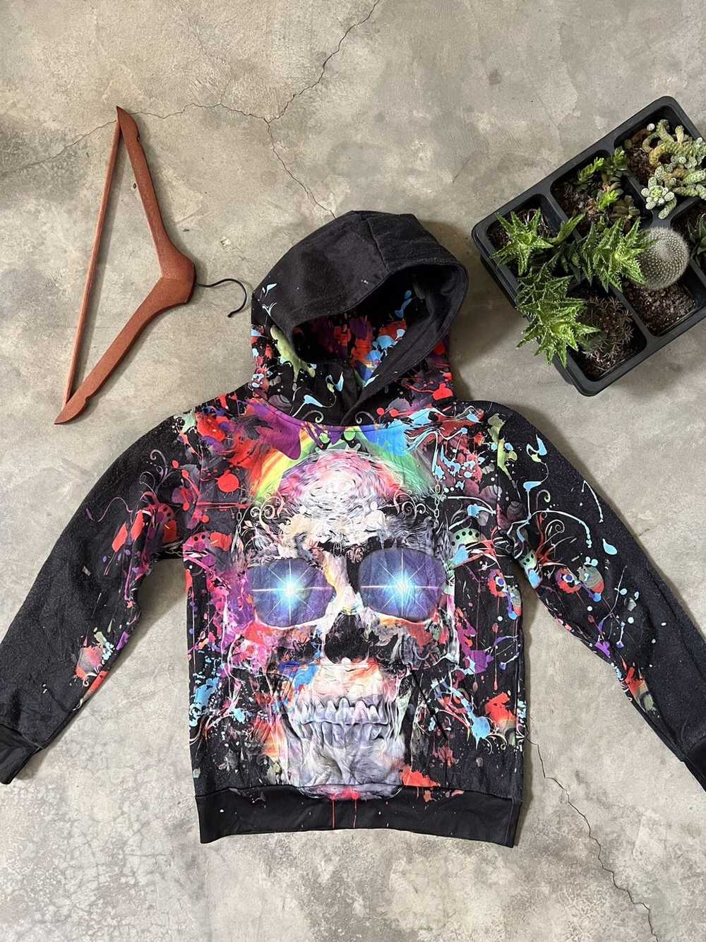 Art × Other × Streetwear Steal💫 Skull Art Hoodie - image 2