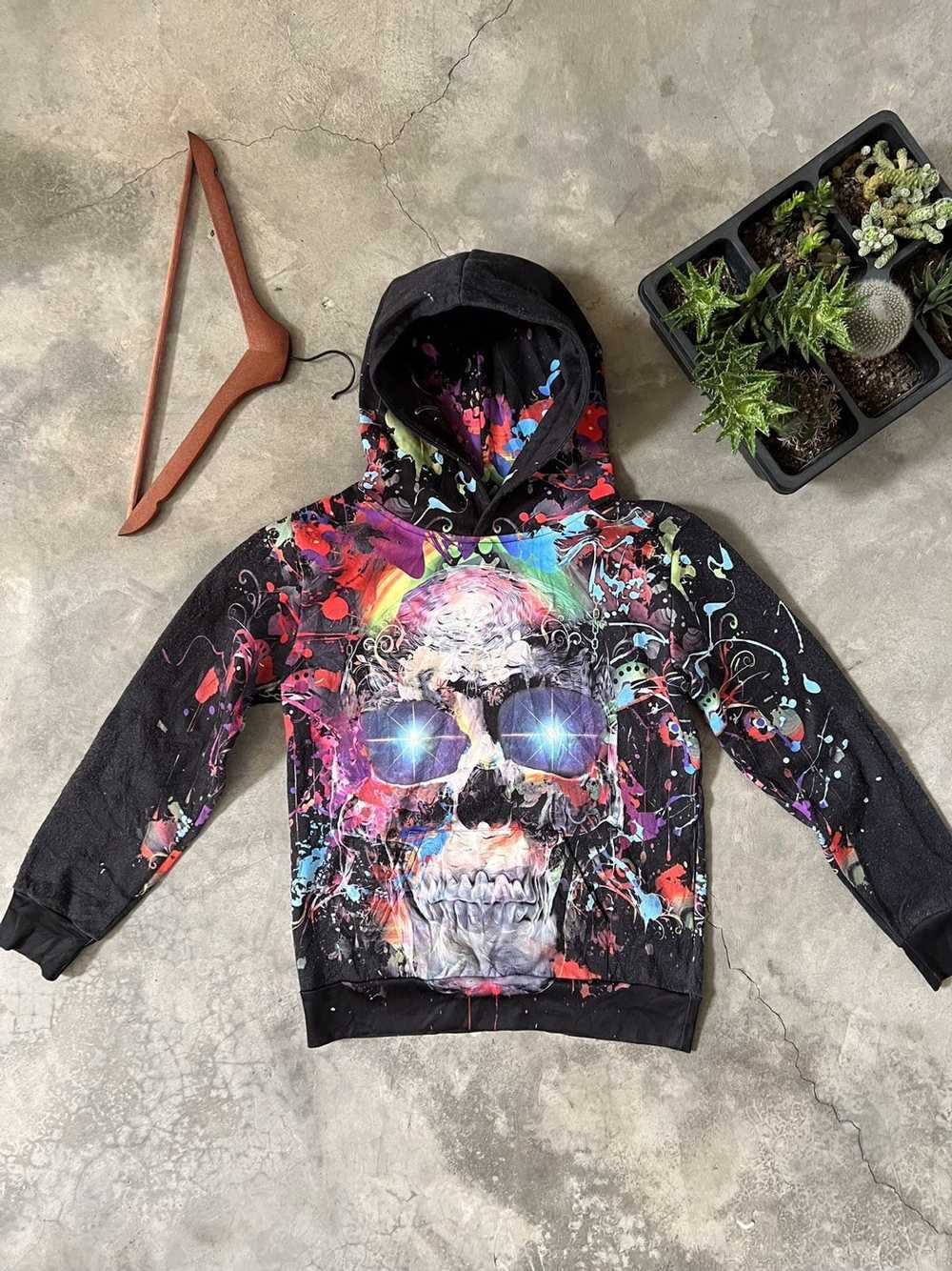 Art × Other × Streetwear Steal💫 Skull Art Hoodie - image 3