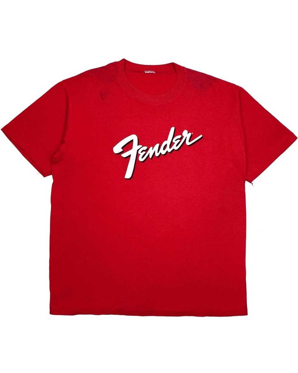 Fender × Made In Usa × Vintage Vintage 90s Red “F… - image 1