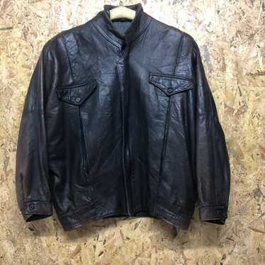Designer × Leather Jacket × Vintage GOLDEN STAG D… - image 1