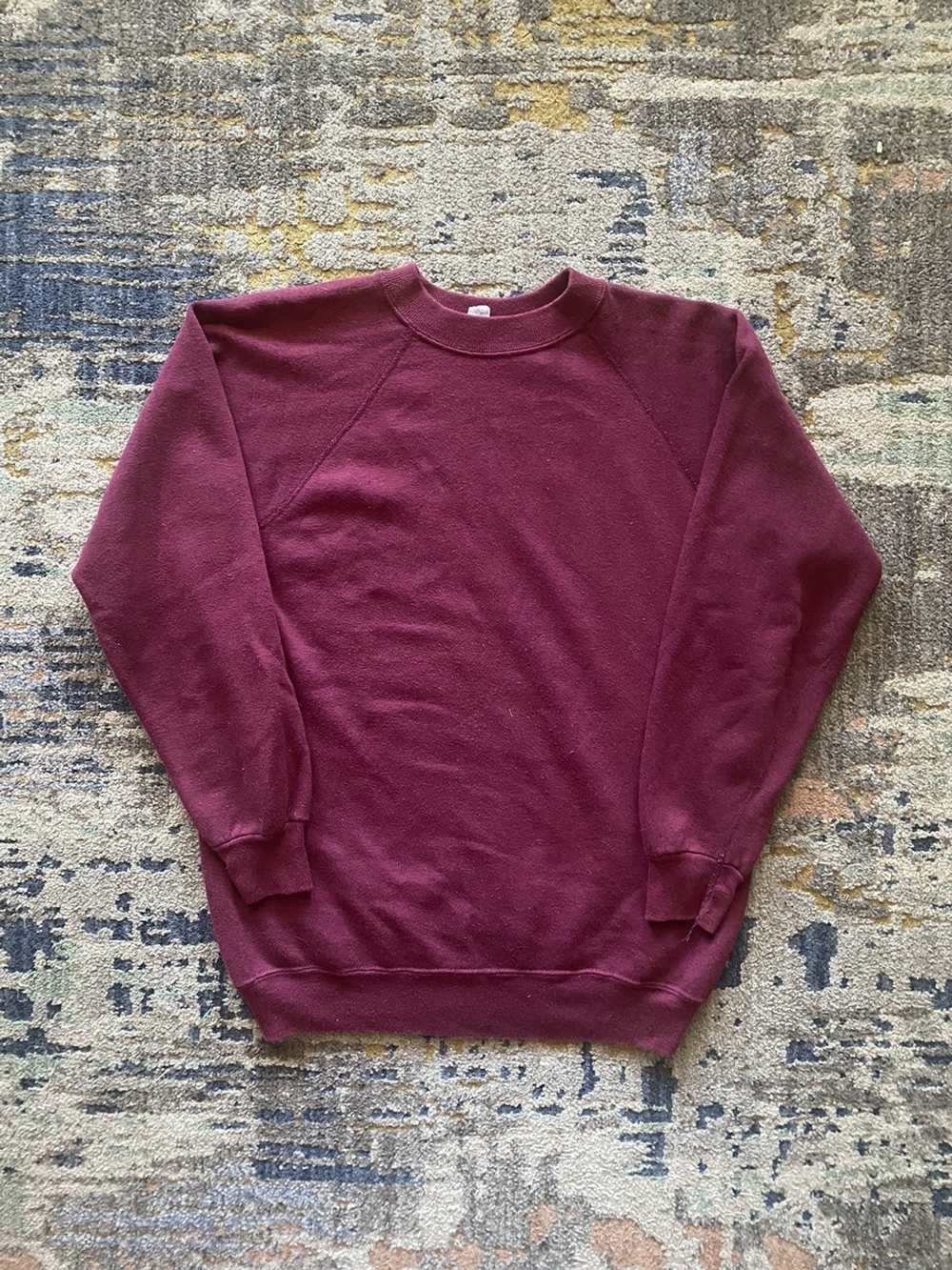 Vintage 1960’s plum sweatshirt - image 1