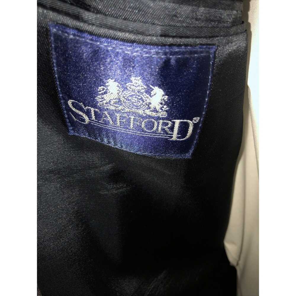 Stafford STAFFORD Sport Coat Tweed Wool Blend 46R… - image 4