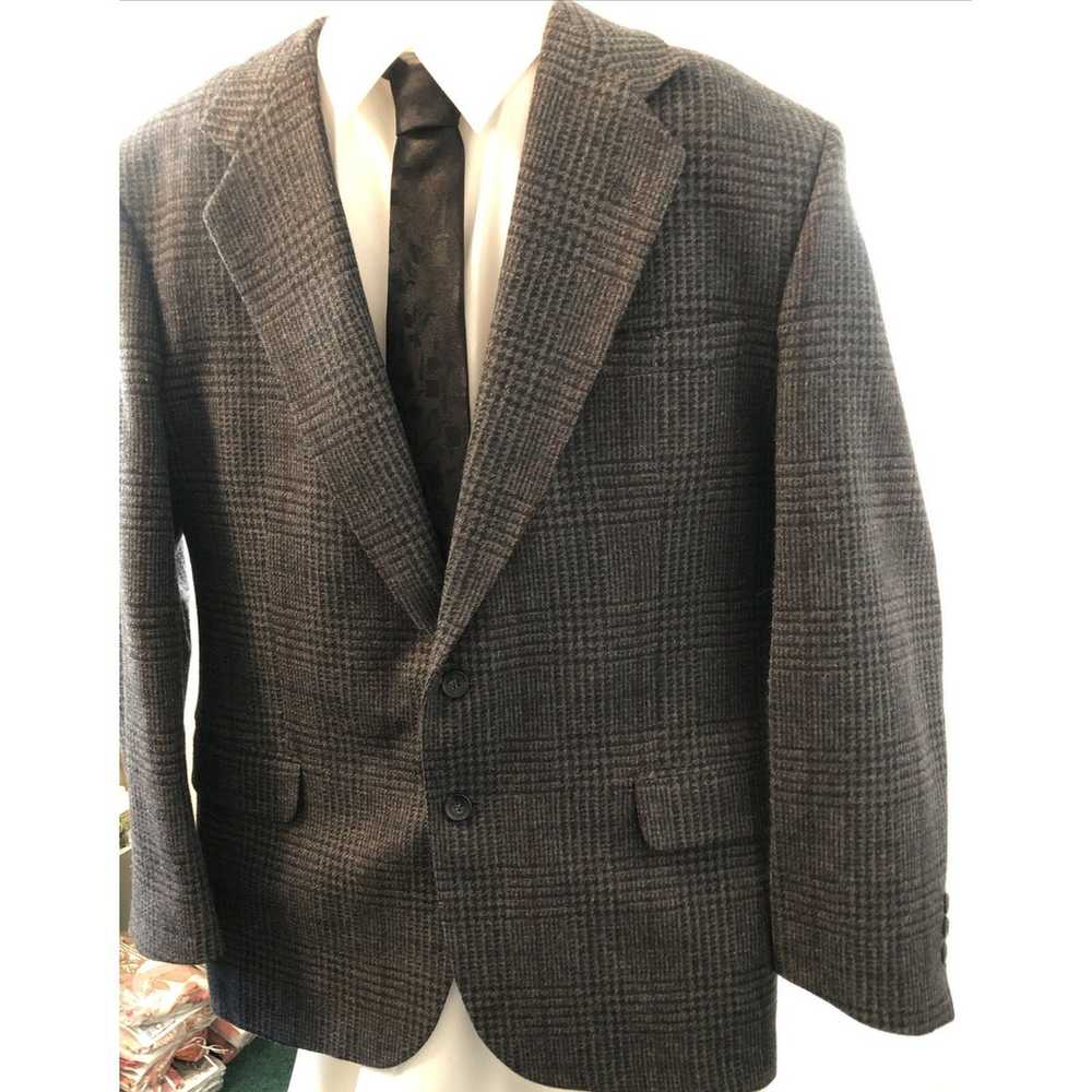 Stafford STAFFORD Sport Coat Tweed Wool Blend 46R… - image 6