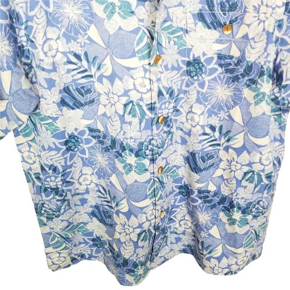 Tommy Bahama Tommy Bahama Mens M Blue Floral Silk… - image 3