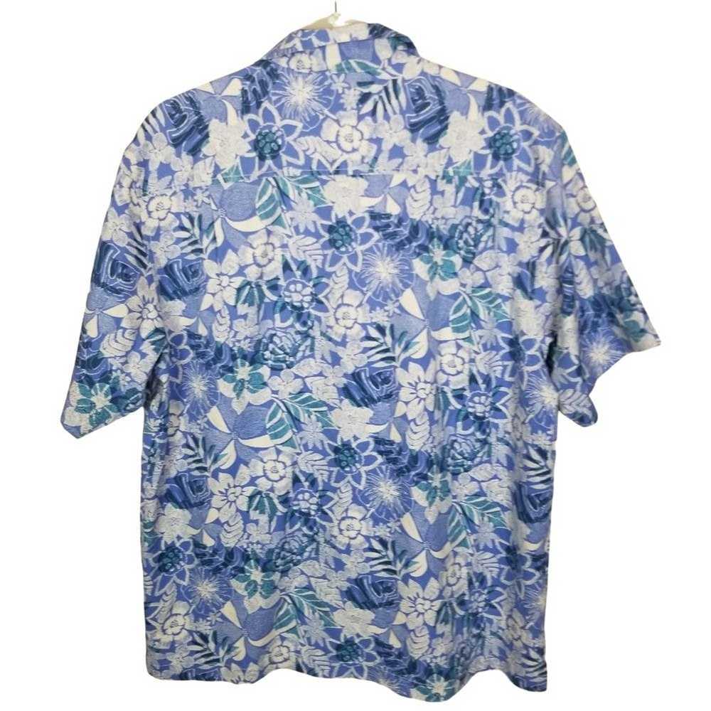 Tommy Bahama Tommy Bahama Mens M Blue Floral Silk… - image 7