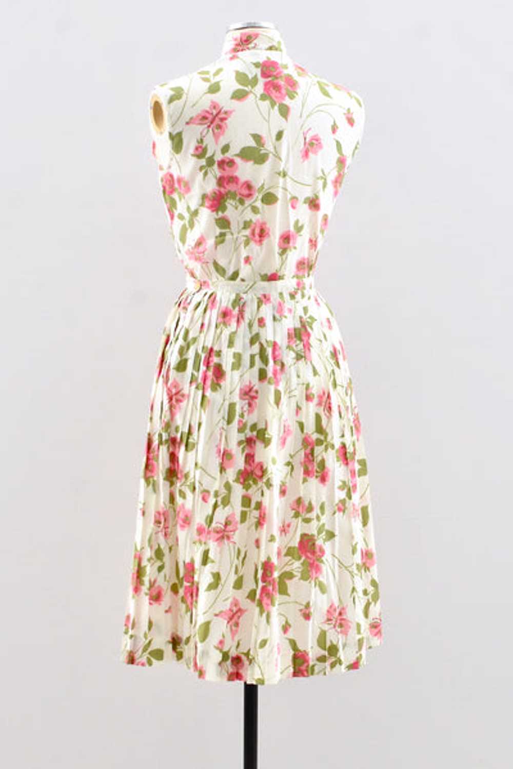 Novelty Rose Print Skirt / S M - image 3