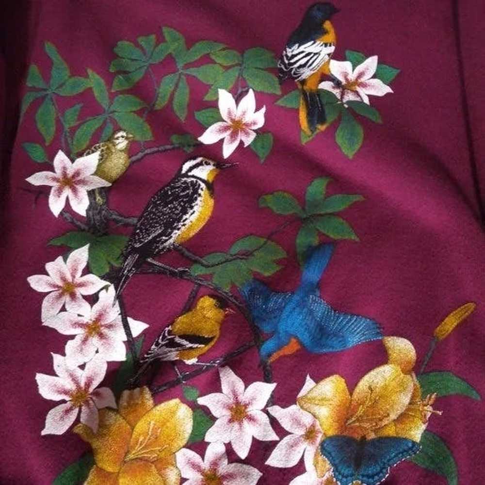 Streetwear × Vintage Vintage Flowers Birds Butter… - image 3