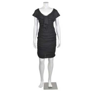 Nanette Lepore Black Ruched Sheath Dress - image 1