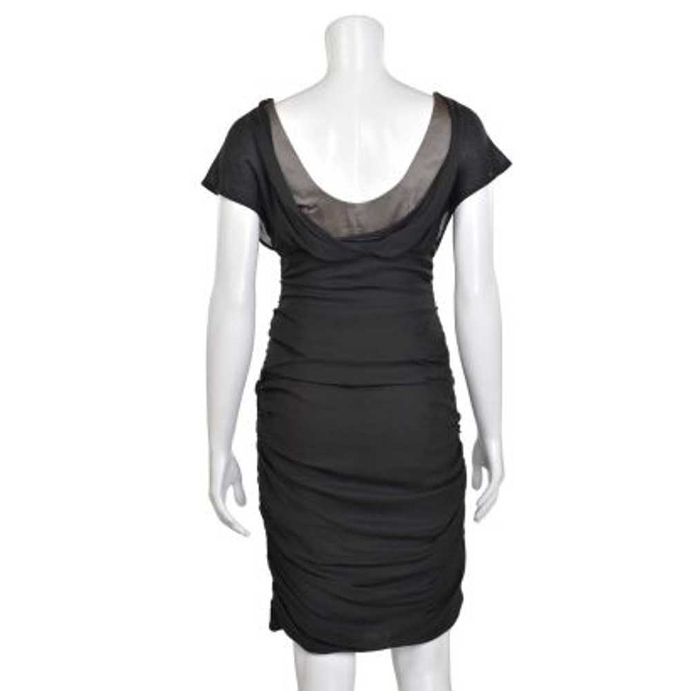 Nanette Lepore Black Ruched Sheath Dress - image 6