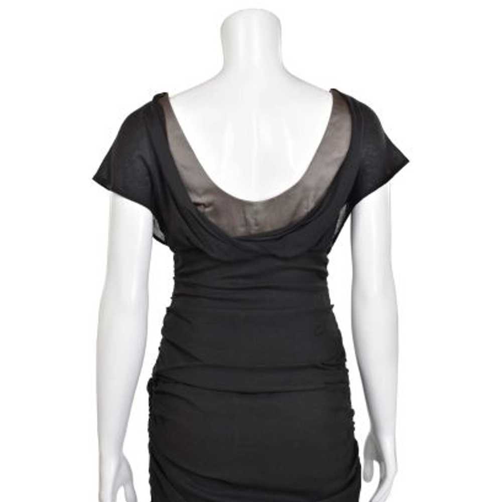 Nanette Lepore Black Ruched Sheath Dress - image 7